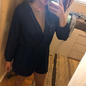 Navy blue romper